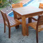 Teak outdoor furniture